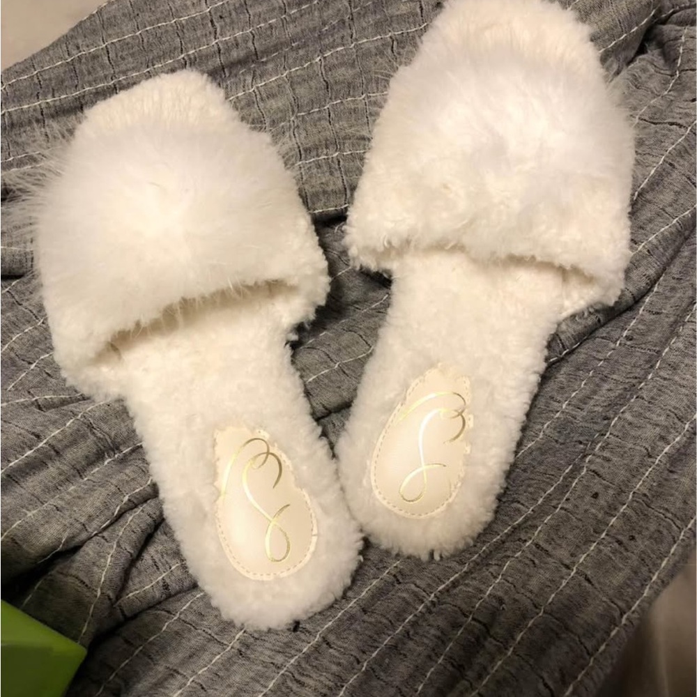 Sam Edelman White Slippers